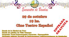 Este domingo 29/10 encuentro de bandas en el Cine Teatro Español