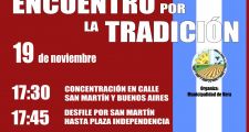 Encuentro por la tradición en Plaza Independencia