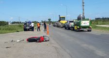 Reconquista: Accidente entre una camioneta y motocicleta.