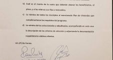 Pedido de informe de Paula Mitre sobre criterios de adjudicación del Plan de Viviendas.