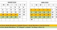 Calendario de recolección de residuos de jardín