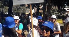Movilización de docentes y estatales