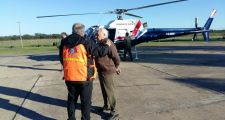 El Senador Sosa recorre las localidades afectadas por el temporal.