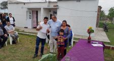 FORTIN OLMOS: Se inauguraron las 10 viviendas de Cáritas.