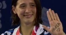 El llanto de Delfina Pignatiello al recibir la medalla de plata en los Juegos de la Juventud