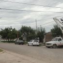 Instalan nueva iluminación sobre calle Roque Sáenz Peña