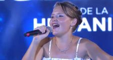 Lucía Role cantó como solista en la Fiesta Nacional del Chamamé