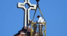 Malabrigo: Comenzaron la obra de restauración en la torre de la Parroquia