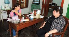Recorrida de la Secretaria Seccional de Amsafe Vera por el norte departamental