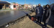 Comenzó la pavimentación sobre Avenida Corrientes.