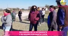 Recorrida de la Intendente por la ciudad y Paraje Santa Lucía