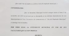 Asueto administrativo  para empleados municipales