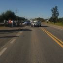 Choque sobre ruta 11 en Margarita
