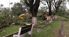 La Gallareta: La tormenta ocasionó varios destrozos