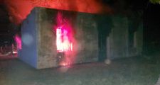 Calchaquí: Incendio con daños materiales totales.