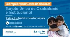 SE RECUERDA A LOS TITULARES DE TARJETA ÚNICA DE CIUDADANÍA QUE DEBERÁN REEMPADRONARSE PARA CONTINUAR PERCIBIENDO LA PRESTACIÓN