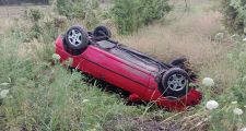 Calchaquí: volcó un automóvil sobre Ruta 38s