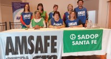 AVASALLADOS Y PERSEGUIDOS AMSAFE Y SADOP EXPUSIERON SU RECLAMO EN UNA CONFERENCIA DE PRENSA