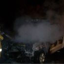 Se incendió una camioneta en el Peaje de Reconquista