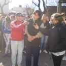 Movilización ante la comisaría por la violencia de género en Calchaquí