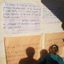 Movilización ante la comisaría por la violencia de género en Calchaquí