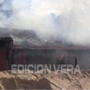 SE INCENDIO UNA VIVIENDA EN LA GALLARETA