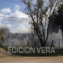 SE INCENDIO UNA VIVIENDA EN LA GALLARETA