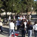 Alumnos secundarios de Calchaquí pintaron consignas contra la droga