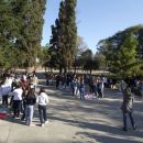 Alumnos secundarios de Calchaquí pintaron consignas contra la droga