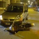 CHOQUE ENTRE UNA MOTO Y UNA RENUALT KANGOO
