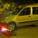 CHOQUE ENTRE UNA MOTO Y UNA RENUALT KANGOO