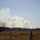 Voraz incendio forestal en Calchaquí
