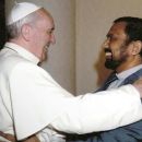 El padre Ignacio subió las fotos de su encuentro con el Papa Francisco al Facebook