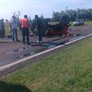 VUELCO DE UN TRACTOR EN RUTA 11 - KM 699