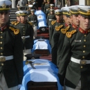 Rinden un homenaje a los nueve gendarmes muertos en el choque en la provincia de Chubut