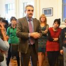 Agustín Rossi recibió a alumnos que visitan Tecnópolis