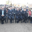 Rossi, en el acto de inicio de obras de extendido de red cloacal en Vera.-