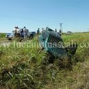 El Arazá: Un joven robo un auto y en la fuga volcó salvando su vida de milagros. 
