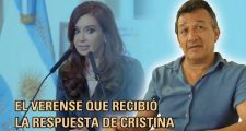 El verense que recibió la respuesta de Cristina