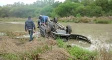 ESPECTACULAR VUELCO EN LA RUTA 3 PROTAGONIZADO POR UN MÉDICO DE FORTÍN OLMOS.