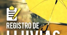 Vera: 19mm. el registro de lluvia