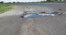 Bacheo en Rutas del departamento Vera