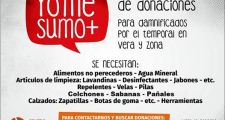 Recepción de donaciones en el Centro Ciudadano Vera, para afectados por las inundaciones