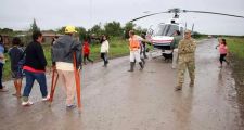 HELICÓPTERO PROVINCIAL YA REALIZA VUELOS DE MONITOREO EN ZONAS DEL NORTE DEL DEPARTAMENTO VERA AFECTADAS POR LA EMERGENCIA.