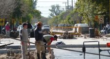 Continúa la pavimentación de calle Sarmiento