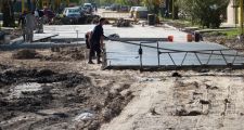 Continúa la pavimentación de calle Sarmiento